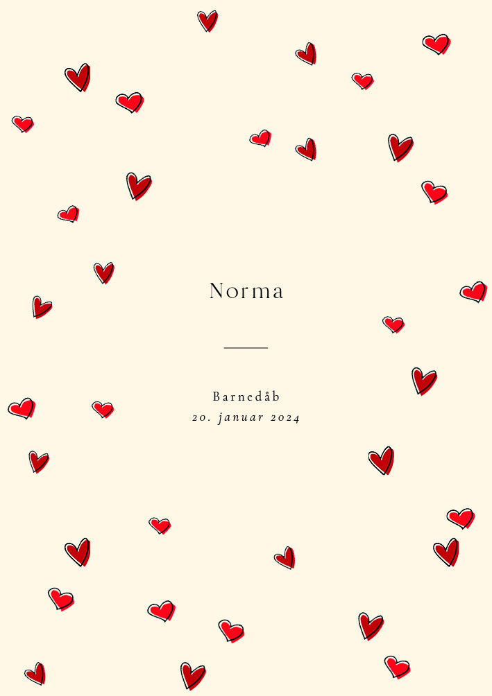 Invitationer - Norma Barnedåb